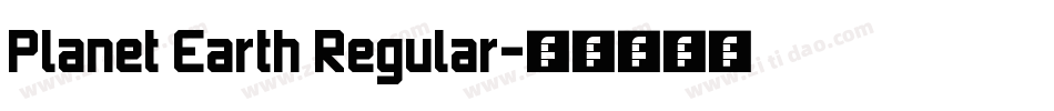 Planet Earth Regular字体转换